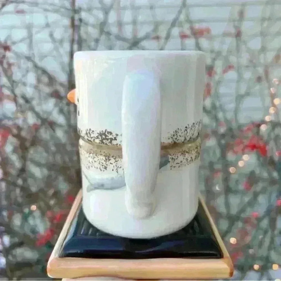 NEW - S’MORES MARSHMALLOW SNOWMAN ceramic coffee/cocoa mug/cup! SOOO CUTE! - Picture 6 of 13